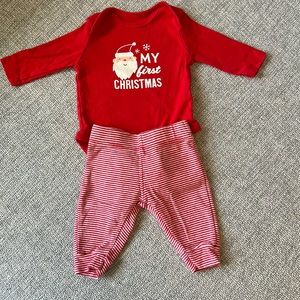 Carter’s “My first Christmas” onesie and pants. Size newborn